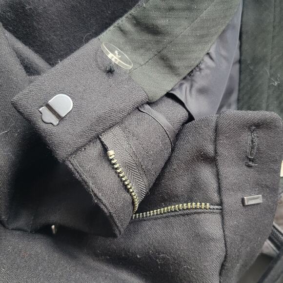 Nili Lotan 100% Wool Black Ankle Pants Pleated Size 6 - Picture 6 of 8